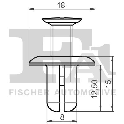 FA1 Clip, trim-/protection strip 73-30003.5  HYUNDAI,KIA,ix35 (LM, EL, ELH),Tucson (TL, TLE),i30 (FD),i10 (PA),i40 CW (VF),i20 (PB, PBT),i30 (GD)