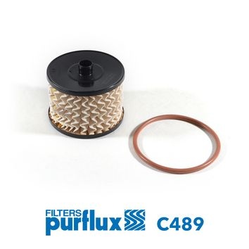 PURFLUX Fuel Filter FORD,FIAT,PEUGEOT C489 ACD8086E,190690,1906C0 E148050,E148139,9401906898,9467621680,1318563,3M5Q9176AA,GGF051,GFI50489,9401906898