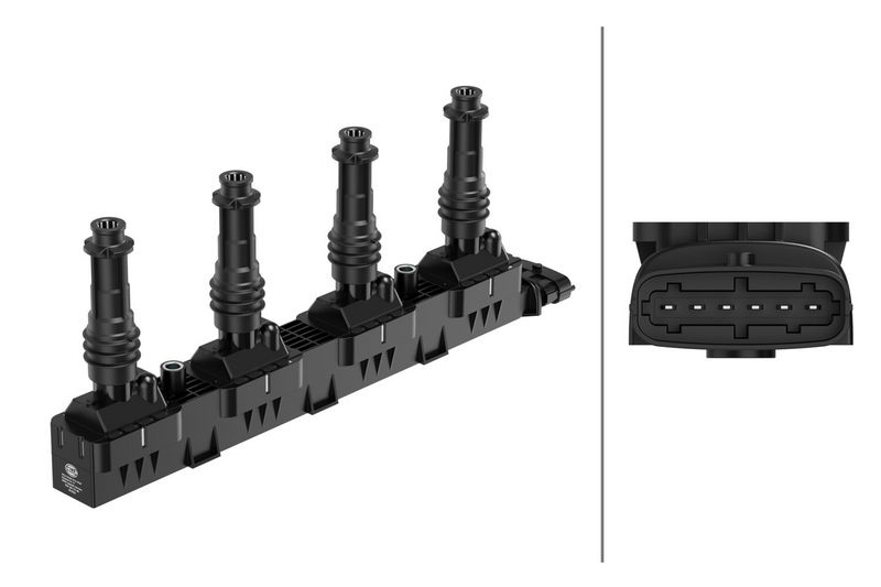 HELLA Ignition coil OPEL,VAUXHALL 5DA 193 175-861 1208020,24420584,93177212 Coil pack,Ignition coil pack,Engine coil,Engine coil pack 1208020,24420584