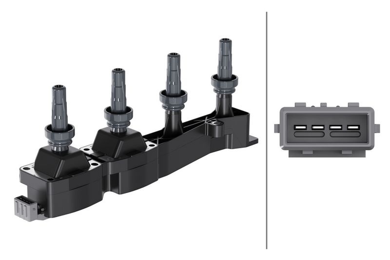 HELLA Ignition coil PEUGEOT,CITROËN 5DA 193 175-731 597080,597099,96363378 Coil pack,Ignition coil pack,Engine coil,Engine coil pack 597080,597099