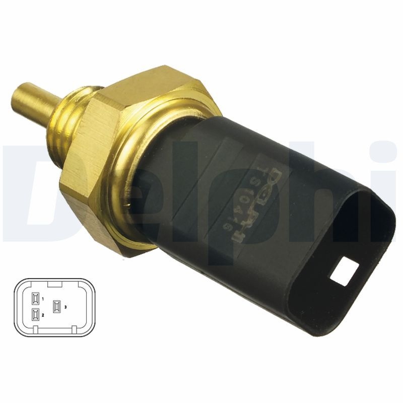 DELPHI Coolant Temperature Sensor OPEL,RENAULT,NISSAN TS10416 226306024R,6001543610,7700101968 Coolant Sensor 7700103348,8200561449,4401811,4408333