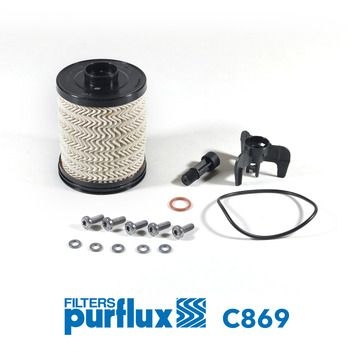 PURFLUX Fuel Filter MERCEDES-BENZ,OPEL,RENAULT C869 164002670R,164007679R,6000619764 4406891,4421659,4421862,4423887,4423888,95507640,95507839,FG2161