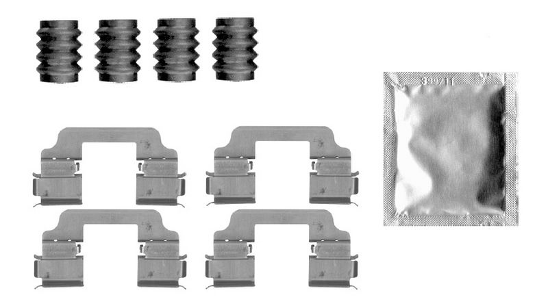 BOSCH Accessory Kit, disc brake pads 1 987 474 812  BMW,5 Touring (F11),5 Limousine (F10),X3 (F25),3 Limousine (E30),5 Touring (G31)