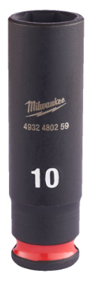 Milwaukee SHOCKWAVE™ Krafthylsa 14quot djup 10 mm 1 st