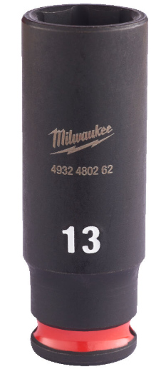 Milwaukee SHOCKWAVE™ Krafthylsa 14quot djup 13 mm 1 st