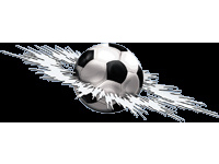 Sticker Graphic Crashed Football - 24x7x5cm