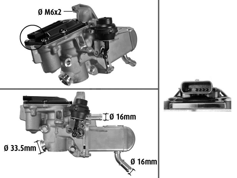 EGRmodul ORIGINAL PART 700433 Valeo