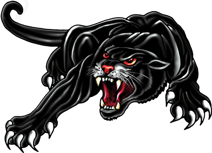 Sticker Panther - black - 33x23cm