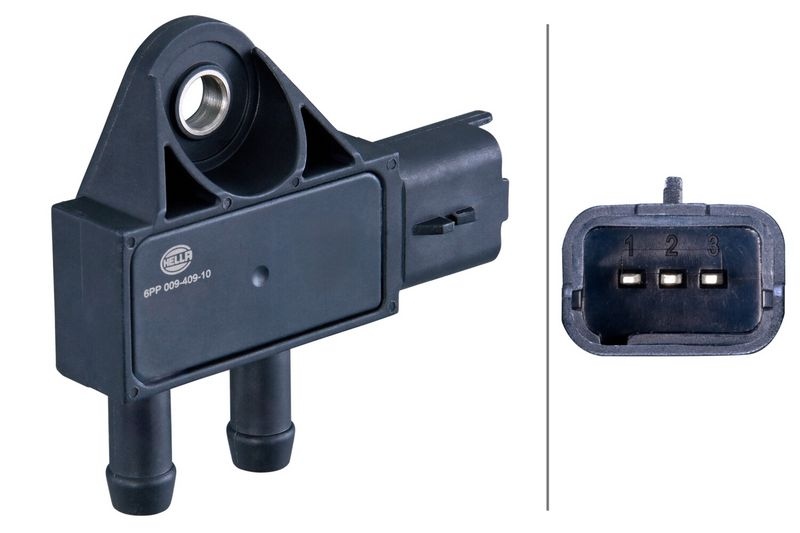HELLA Sensors OPEL,FIAT,PEUGEOT 6PP 009 409-101 13627805472,7805472,1618Z9 Sensor, exhaust pressure 9662143180,1618Z9,9645022680,9662143180,9645022680