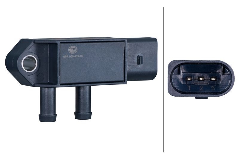 HELLA Sensors 6PP 009 409-161 Sensor, exhaust pressure VW,AUDI,SKODA,Golf VII Schrägheck (5G1, BQ1, BE1, BE2),TIGUAN (5N_),Passat Variant (3G5, CB5)