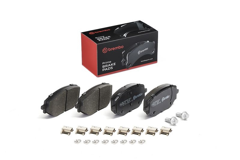 BREMBO Brake pad set PRIME LINE with acoustic wear warning P 68 073 Brake pads,Brake pad set, disc brake RENAULT,NISSAN,DACIA,Clio V Schrägheck (BF)