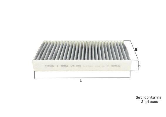 MAHLE ORIGINAL Pollen filter BMW,MINI,SUZUKI LAK 1156/S 64116823725,64116823726,64116835405 64116835406,64119321875,64316835405,64316835406,6823725