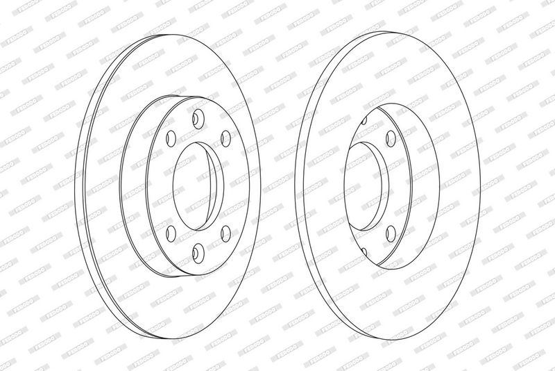 FERODO Brake disc PEUGEOT,CITROËN DDF1178C 1618861980,4246W9,4246X8 Brake rotor,Brake discs,Brake rotors 4246XB,424952,424953,424990,425952,E169198