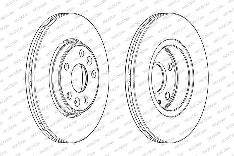 FERODO Brake disc Vented DDF1978C Brake rotor,Brake discs MERCEDES-BENZ,RENAULT,NISSAN,CITAN Kasten (415),Citan Kombi / Tourer (415),CITAN Mixto (415)