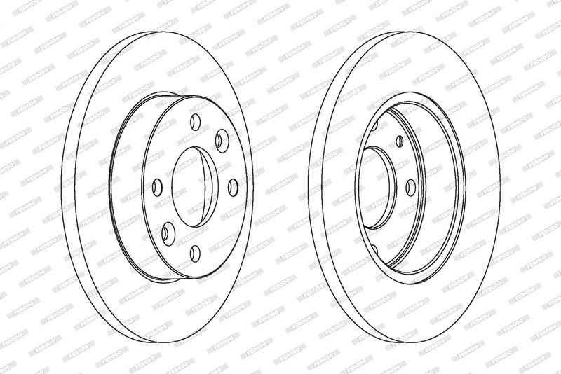FERODO Brake disc RENAULT,DACIA DDF055C 2677509716,6001547684,6001549211 Brake rotor,Brake discs,Brake rotors 7700704705,7701204282,8671000083,DDF055C