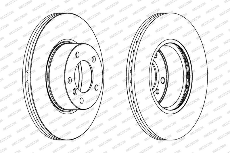 FERODO Brake disc Vented DDF1717C Brake rotor,Brake discs BMW,3 Touring (E91),3 Limousine (E90),1 Schrägheck (F20),3 Touring (F31)