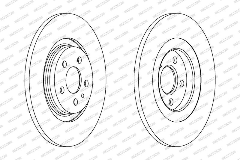 FERODO Brake disc FIAT,PEUGEOT,CITROËN DDF1181C 4246P3,4246P4,4249C0 Brake rotor,Brake discs,Brake rotors 9464222687,E169153,4246P4,4249C0,9464222687