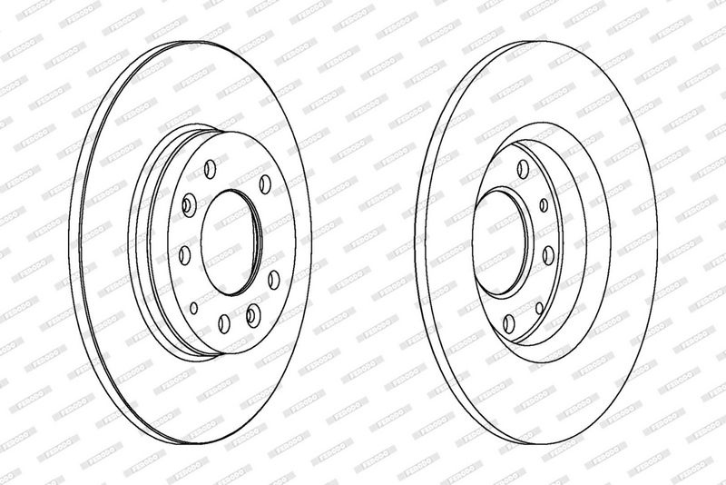 FERODO Brake disc MAZDA DDF1500C DDF1500C,SDB500160,B69926251 Brake rotor,Brake discs,Brake rotors G15Y26251A,G25Y26251,G25Y26251A,GF3Y224251,N1236251