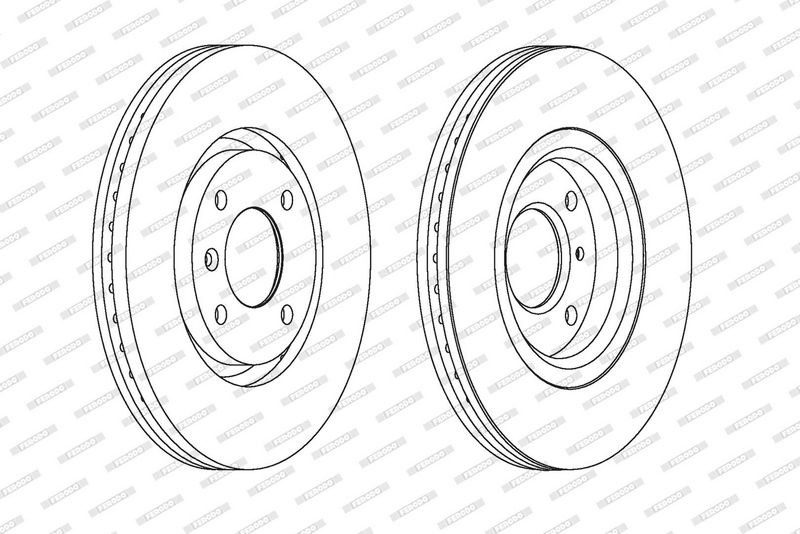 FERODO Brake disc OPEL,PEUGEOT,CITROËN DDF1152C 1606401480,1613703980,1618862780 Brake rotor,Brake discs,Brake rotors 424617,424618,4246W2,4246W8