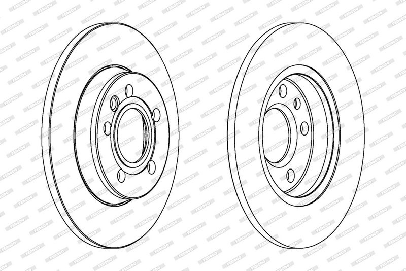 FERODO Brake disc VW DDF1012C 6000612391,6000615653,DDF1012C Brake rotor,Brake discs,Brake rotors 6000612391,6000615653,N25133251,NA5F33251A,7D0615601