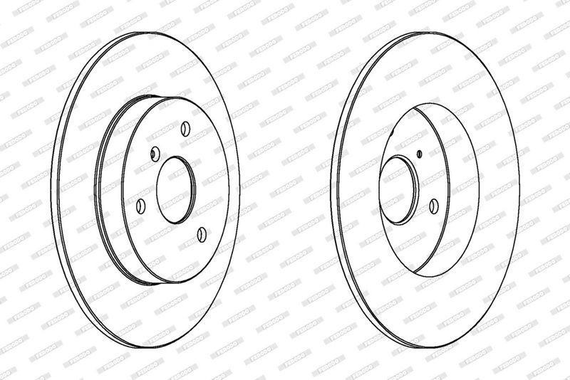 FERODO Brake disc solid DDF1111C Brake rotor,Brake discs SMART,FORTWO Coupe (451),CITY-COUPE (450),FORTWO Cabrio (451),FORTWO Coupe (450),CABRIO (450)