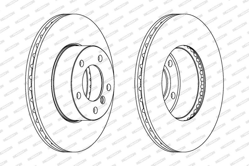 FERODO Brake disc Vented DDF1536C Brake rotor,Brake discs BMW,3 Touring (E91),3 Limousine (E90),1 Schrägheck (E87),3 Coupe (E92),1 Schrägheck (E81)