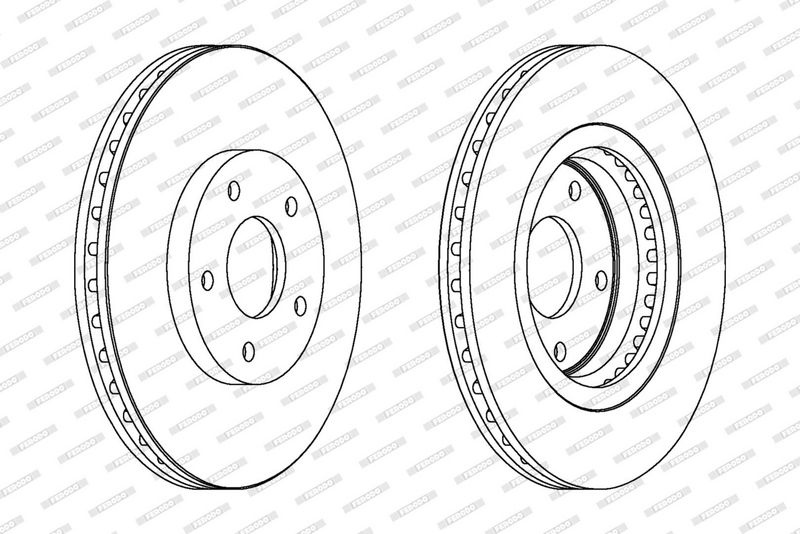 FERODO Brake disc Vented DDF1589C Brake rotor,Brake discs RENAULT,NISSAN,KOLEOS (HY_),Qashqai / Qashqai +2 I (J10, NJ10),JUKE (F15),X-TRAIL (T31)