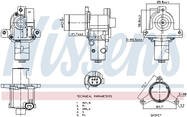 NISSENS EGR valve RENAULT,NISSAN,DACIA 98183 147102974R,8200452876,8200550348 Exhaust gas recirculation valve,EGR 8200550361,8200561269,1471000Q0E
