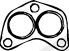 WALKER Gasket, exhaust pipe VW,HYUNDAI,VOLVO 81168 2876536000,MB431544,MB687021 2876536000,MB431544,MB514936,MB687021,2876536000,MB431544,MB687021