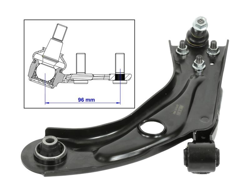 MOOG Suspension arm Front Axle Left PE-WP-14685 Track control arm,Wishbone PEUGEOT,308 SW II,308 II,308 II SW Kasten / Kombi (LC_)