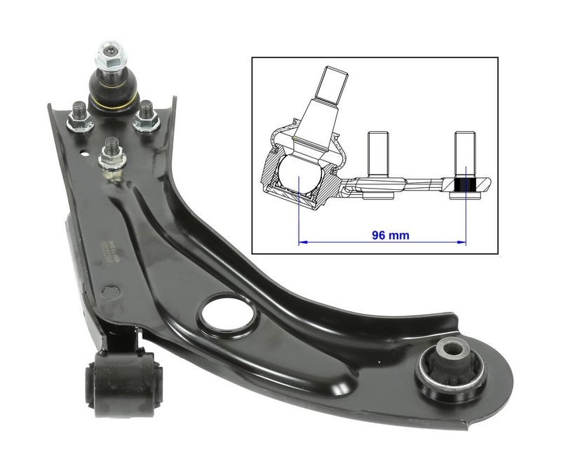 MOOG Suspension arm Front Axle Right PE-WP-14686 Track control arm,Wishbone PEUGEOT,308 SW II,308 II,308 II SW Kasten / Kombi (LC_)