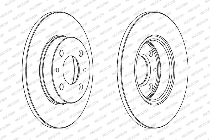 FERODO Brake disc FORD,FIAT,ALFA ROMEO DDF140 46403960,51876438,7163465 Brake rotor,Brake discs,Brake rotors 71738421,71769481,71770933,7566931,DDF140