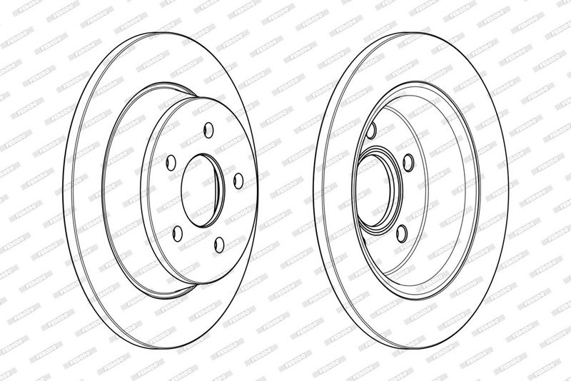 FERODO Brake disc FORD DDF2058C DDF2058C,1683383,1683384 Brake rotor,Brake discs,Brake rotors 1829615,AV612A315AA,AV612A315BA,DV612A315BA
