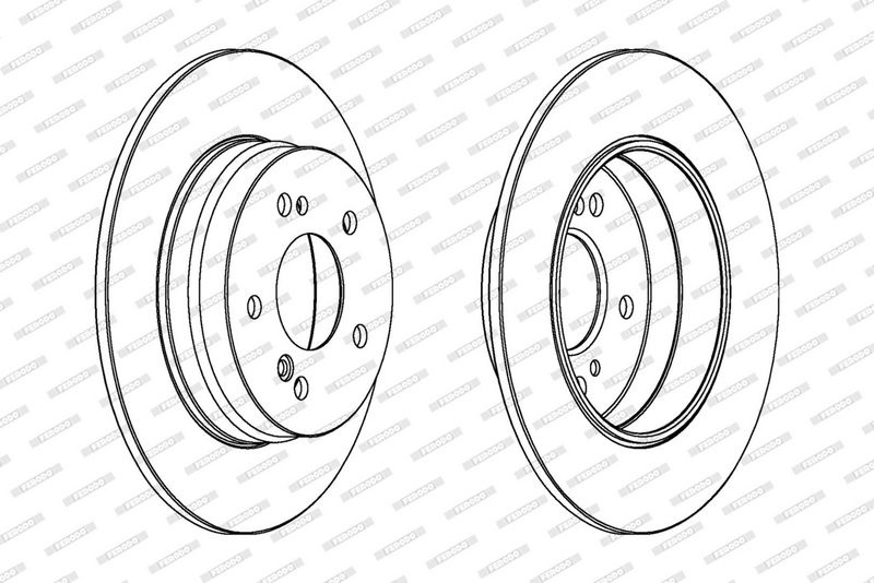 FERODO Brake disc MERCEDES-BENZ,CHRYSLER DDF819 68031811AA,DDF819,DDF8191 Brake rotor,Brake discs,Brake rotors DDF819C,DDF819C1,1244230412,1244231012