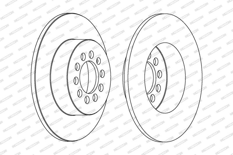 FERODO Brake disc VW,AUDI,SKODA DDF1224C 1K0615601AB,1K0615601K,5Q0615601 Brake rotor,Brake discs,Brake rotors 5Q0615601F,8P0098601,DDF1224C,5Q0615601