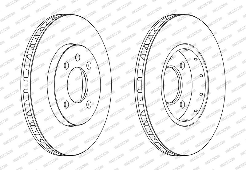 FERODO Brake disc VW,SKODA,SEAT DDF2184C DDF2184C,1S0615301,1S0615301H Brake rotor,Brake discs,Brake rotors 1S0615301L,JZW698302CD,1S0615301,1S0615301