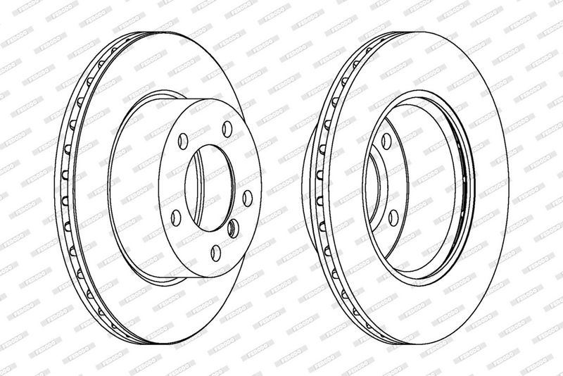 FERODO Brake disc Vented DDF1228C Brake rotor,Brake discs BMW,1 Schrägheck (E87),1 Schrägheck (F20),1 Schrägheck (E81),1 Schrägheck (F21)