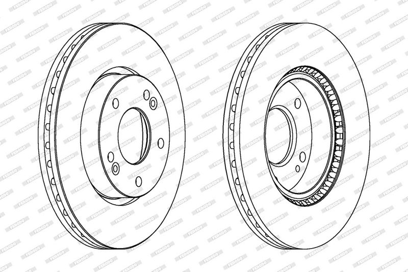 FERODO Brake disc HYUNDAI,KIA DDF1619C DDF1619C,517121F300,517121H000 Brake rotor,Brake discs,Brake rotors 517121H100,517122C000,517122C700,517122E300