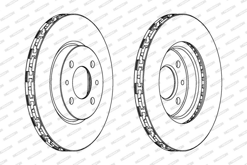 FERODO Brake disc FIAT,PEUGEOT,CITROËN DDF762C 40831041,46401356,46831041 Brake rotor,Brake discs,Brake rotors 52015293,60812137,71739640,51896287