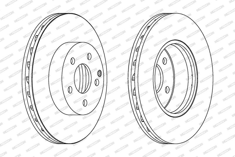 FERODO Brake disc MERCEDES-BENZ DDF1690C 51806278,DDF1690C,52059150 Brake rotor,Brake discs,Brake rotors 2044210712,2044212512,2124211312,A2044210712
