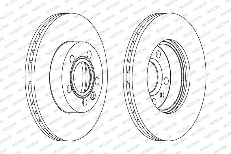 FERODO Brake disc VW DDF1010C DDF1010C,701615301F,701615301F Brake rotor,Brake discs,Brake rotors 7D0615301C,701615301F,7D0615301A,7D0615301C