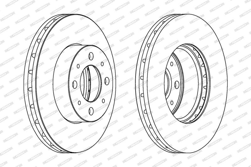 FERODO Brake disc FORD,FIAT DDF1179C 1611840880,1611840880,DDF1179C Brake rotor,Brake discs,Brake rotors 1541806,46788929,51742727,6001073180,71773406
