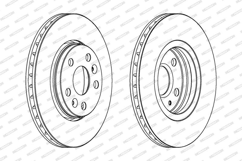 FERODO Brake disc MERCEDES-BENZ,RENAULT DDF1733C DDF1733C,4154200001,4154200701 Brake rotor,Brake discs,Brake rotors 4154210412,A4154200001,4020600Q2G