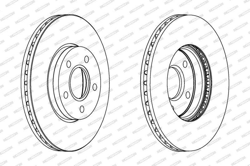 FERODO Brake disc FORD,VOLVO DDF1222C DDF1222C,1223663,1223665 Brake rotor,Brake discs,Brake rotors 1253729,1253730,1320352,1373369,1388256,1464916
