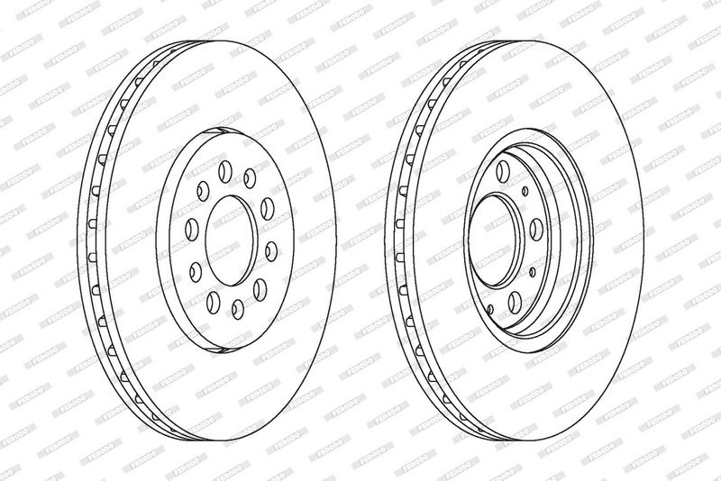 FERODO Brake disc VW,AUDI,SKODA DDF1221C 1J0615301C,1J0615301K,1J0615301R Brake rotor,Brake discs,Brake rotors 1J0615301S,6R0615301A,6R0615301D