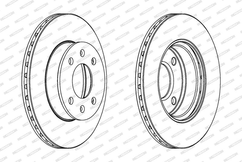 FERODO Brake disc HYUNDAI,KIA,SAAB DDF1268C DDF1268C,517120X500,5171207500 Brake rotor,Brake discs,Brake rotors 517120X500,517207500,S5171207500