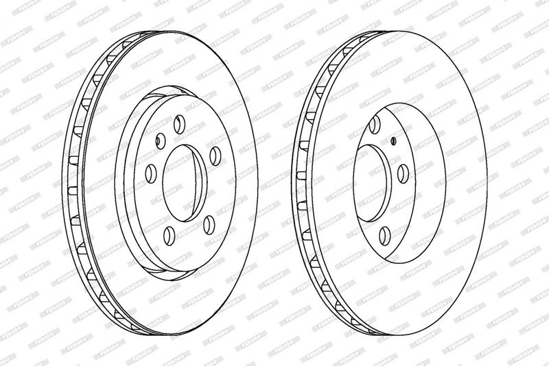 FERODO Brake disc VW,AUDI,SKODA DDF1154C 8L0615601,8N0615601B,DDF1154C Brake rotor,Brake discs,Brake rotors 8L0615601,8N0615601B,8L0615601,8N0615601B