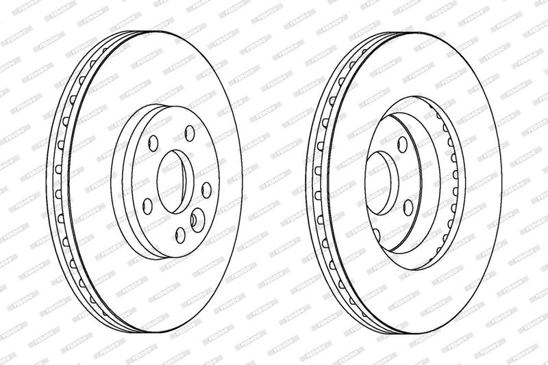 FERODO Brake disc FORD,VOLVO,LAND ROVER DDF1567C DDF1567C,1379965,1384689 Brake rotor,Brake discs,Brake rotors 1405510,1420600,1420601,1469085,1500158