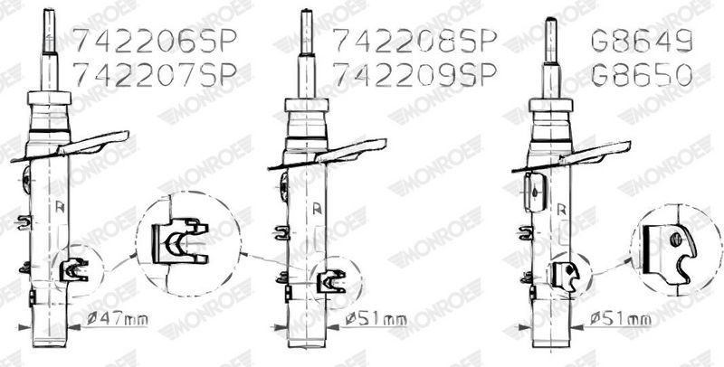 MONROE Shock absorber OPEL,PEUGEOT,CITROËN G8650 9815657980,9815666680,9820258380 Shocks,Shock absorbers,Suspension shocks 9820655180,9820655380