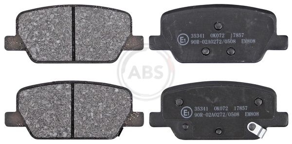 Bromsbelaggssats skivbroms 35341 ABS